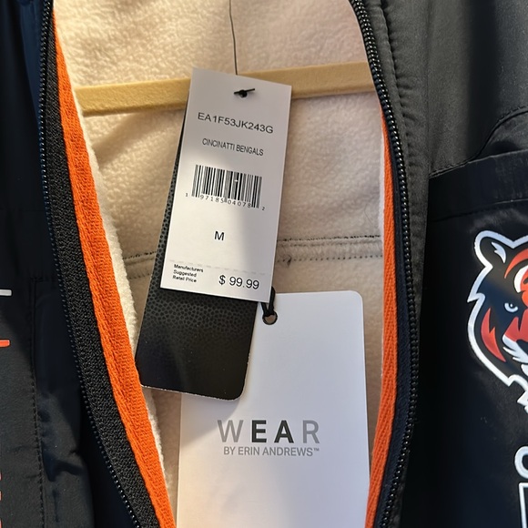 Bengals Erin Andrews Zip Up Fleece - Picture 3 of 3